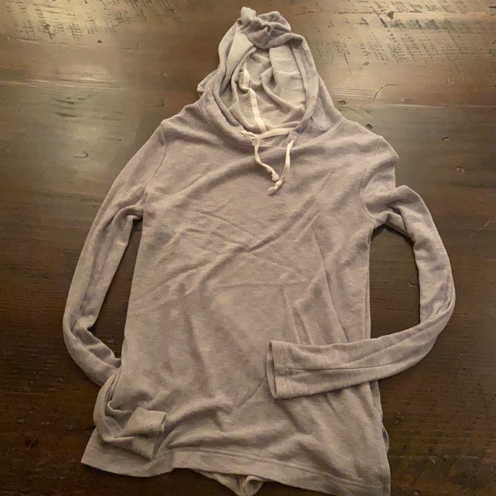 Comfy Cozy grey hoodie, worn like your favorite!